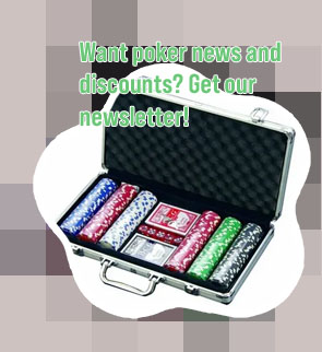 Poker chips in aluminum case