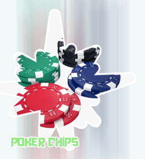 Poker chips numbered